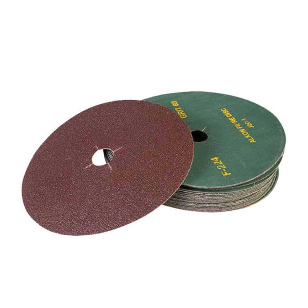 4 In. Coated Fibre Sanding Discs (100mm) 100 Grits