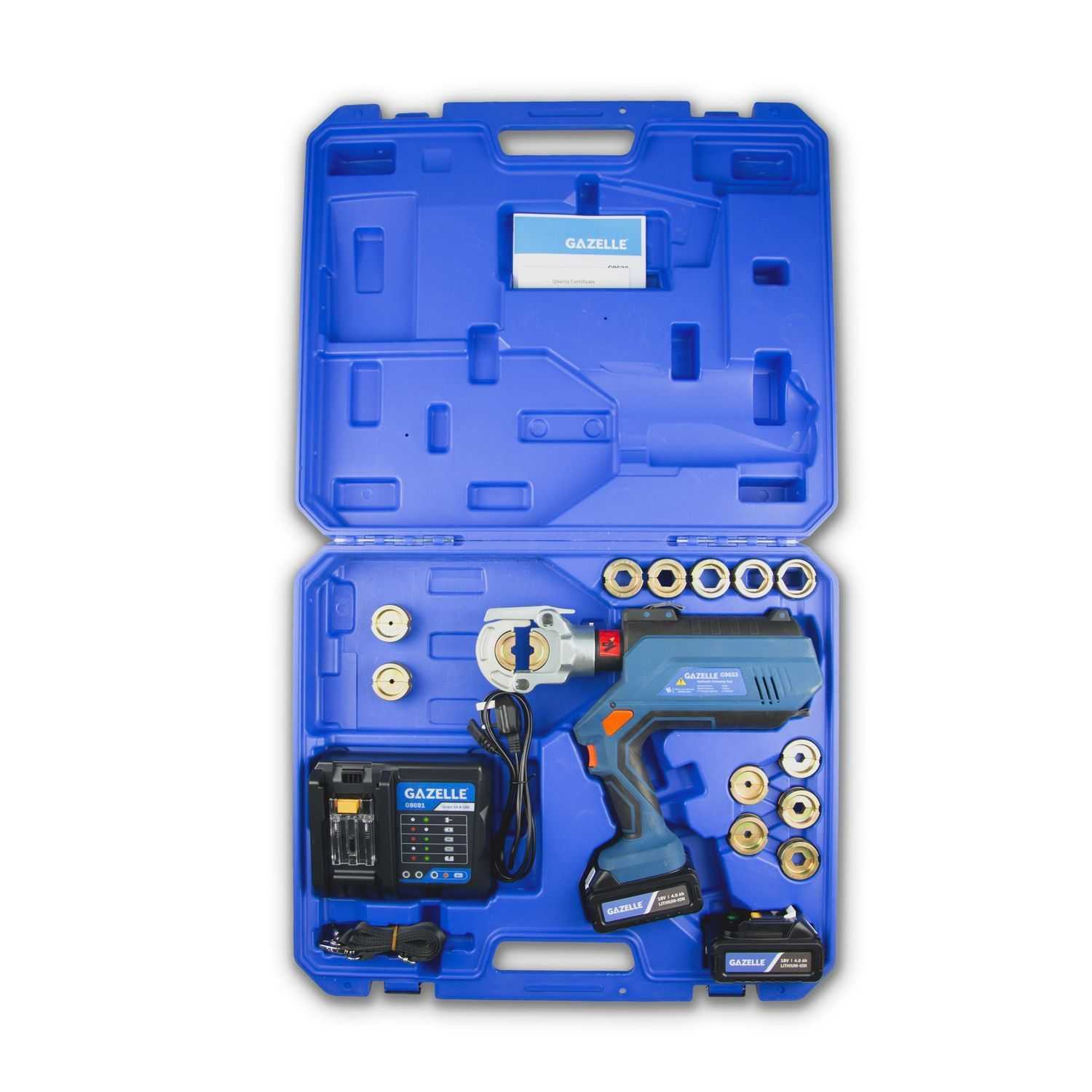 18V Cordless Crimping Tool, 6-300mm² with Dies