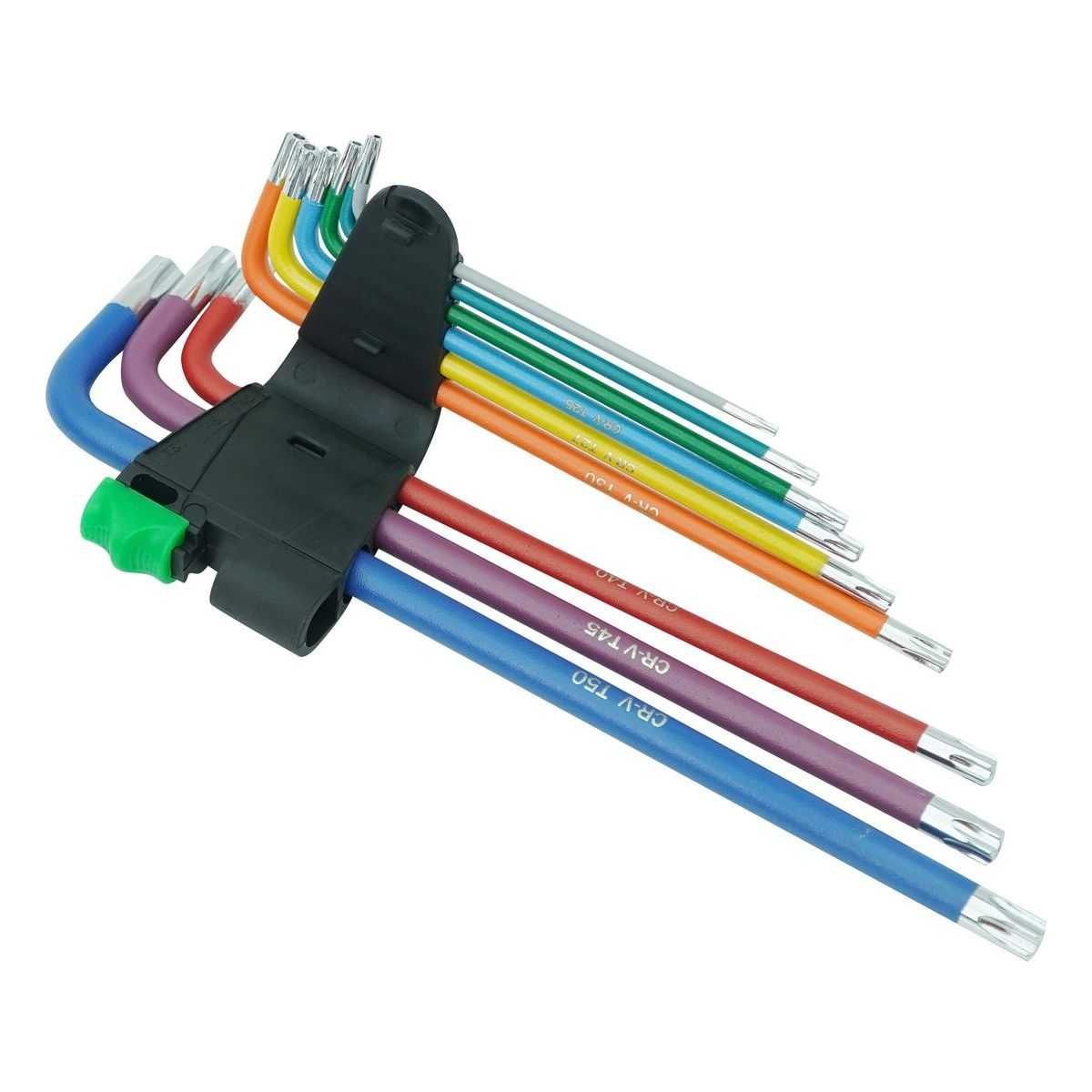 Long Torx Key Set, T10-T50, 9 Pcs
