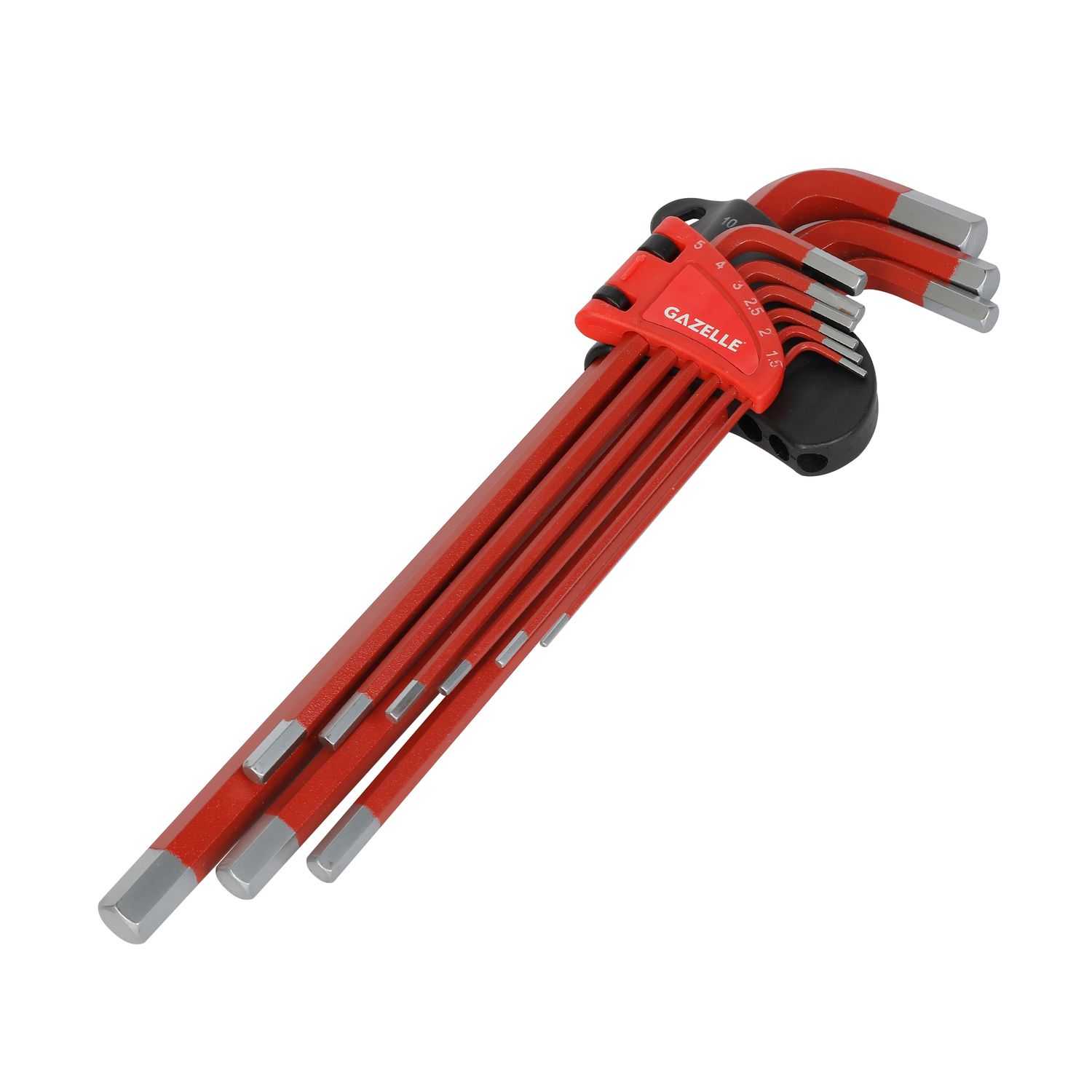 Long Arm Metric Hex Key Set, 9-Pieces 
