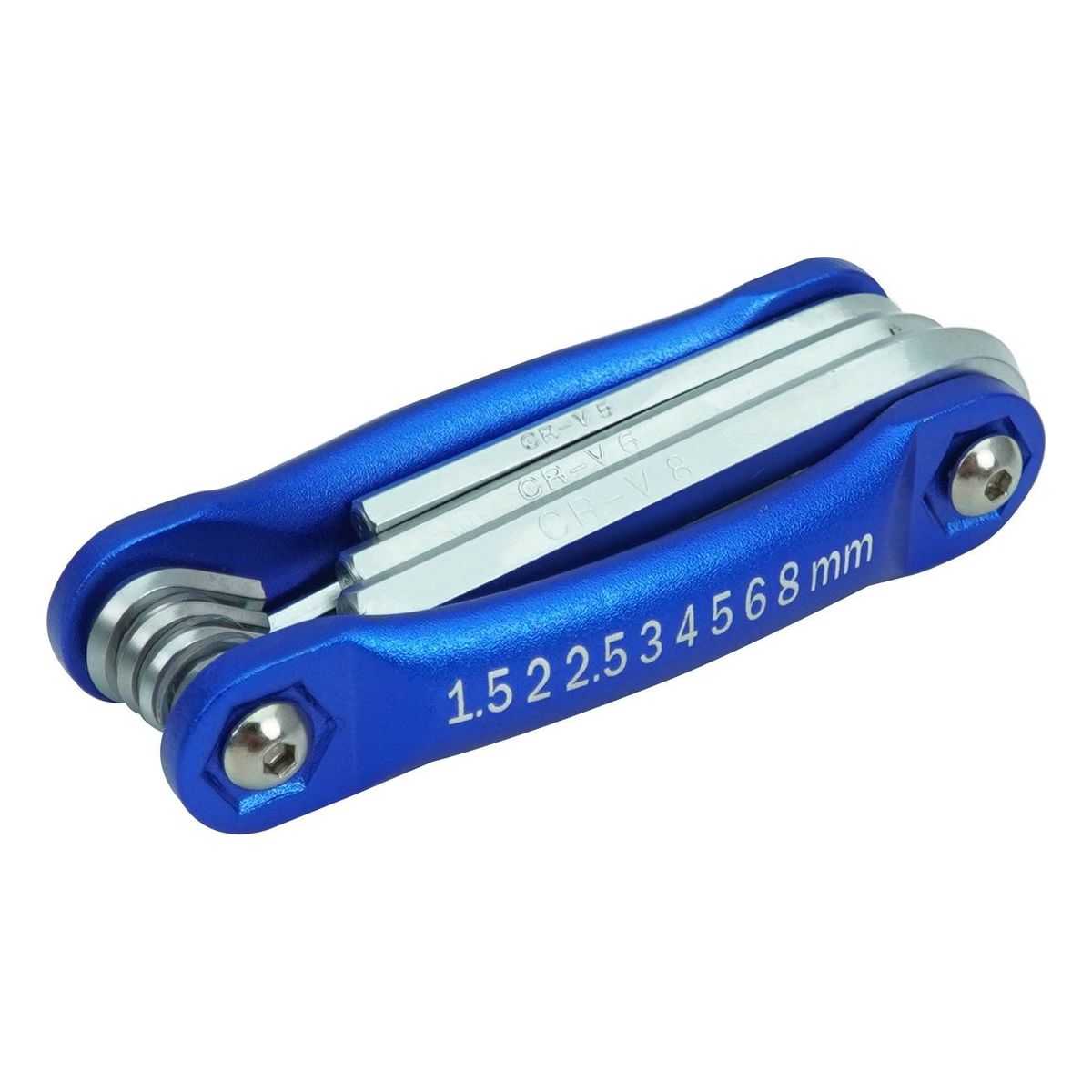 Folding Metric Hex Key Set, 8 Pcs