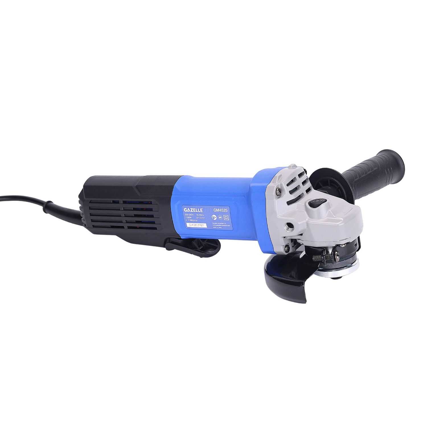 220V 4.5" Angle Grinder with Paddle Switch, 1100W
