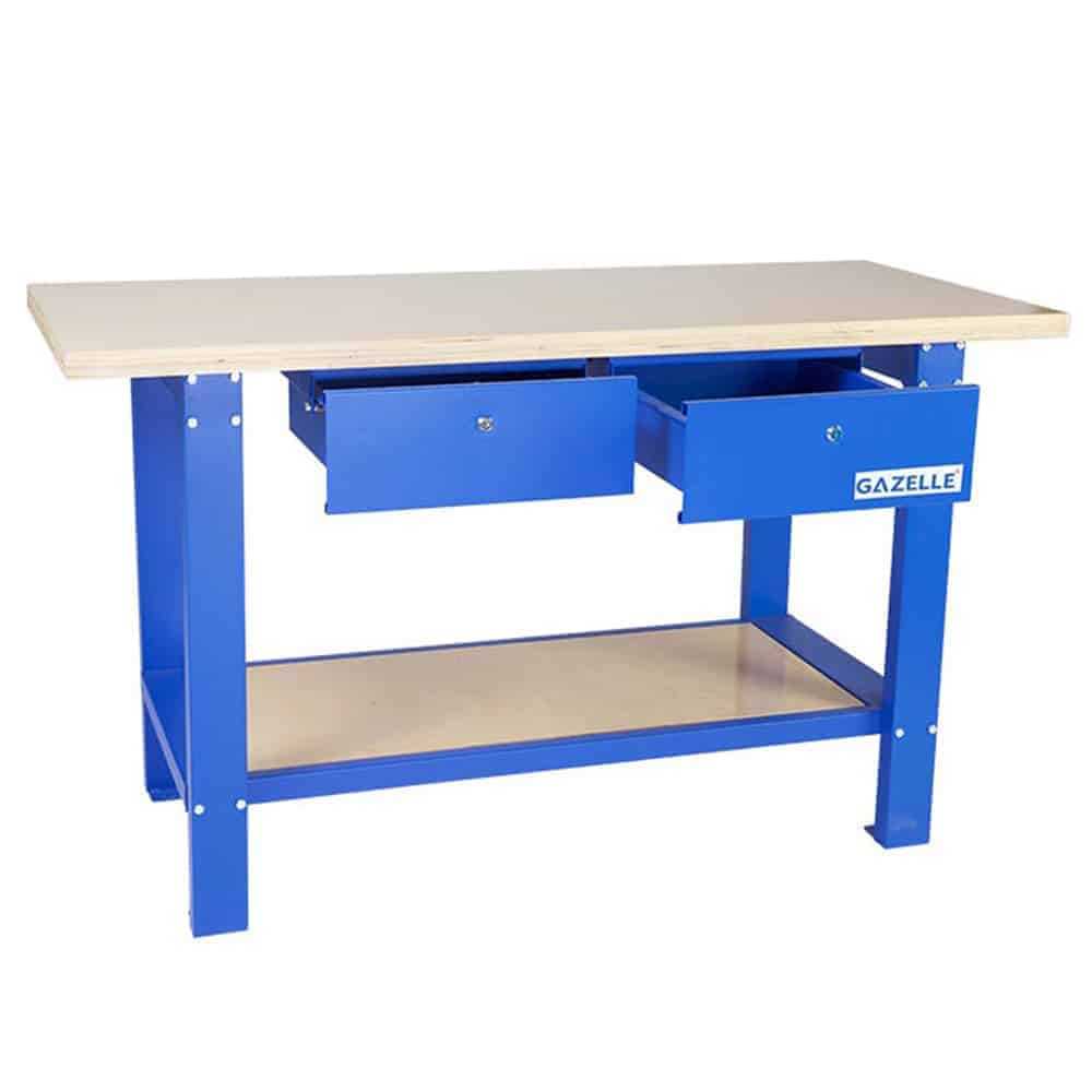 59 In. Wood Top Workbench with Drawers