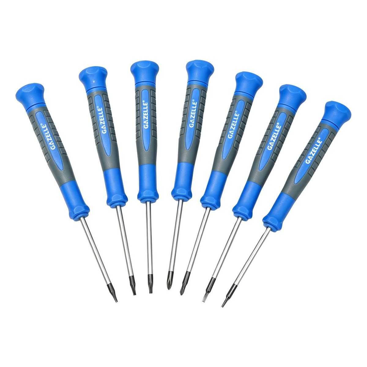 7 Pcs Precision Screwdriver Set, Phillips/Slotted/Torx