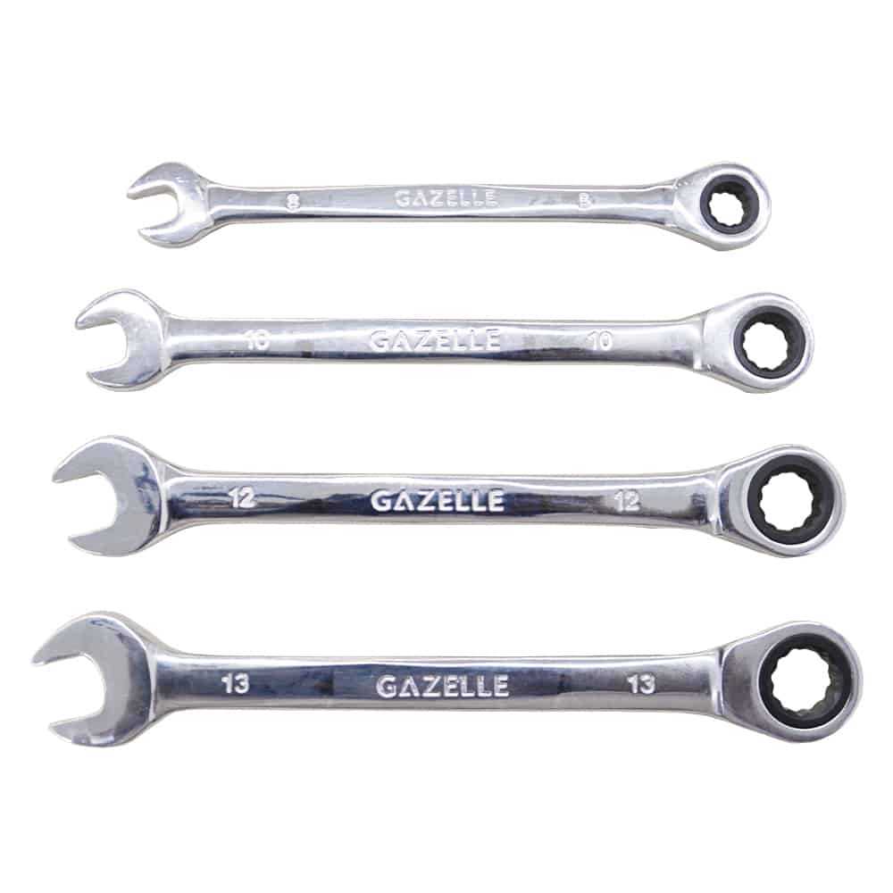 7-Piece Ratchet Spanner Set, 8-19mm