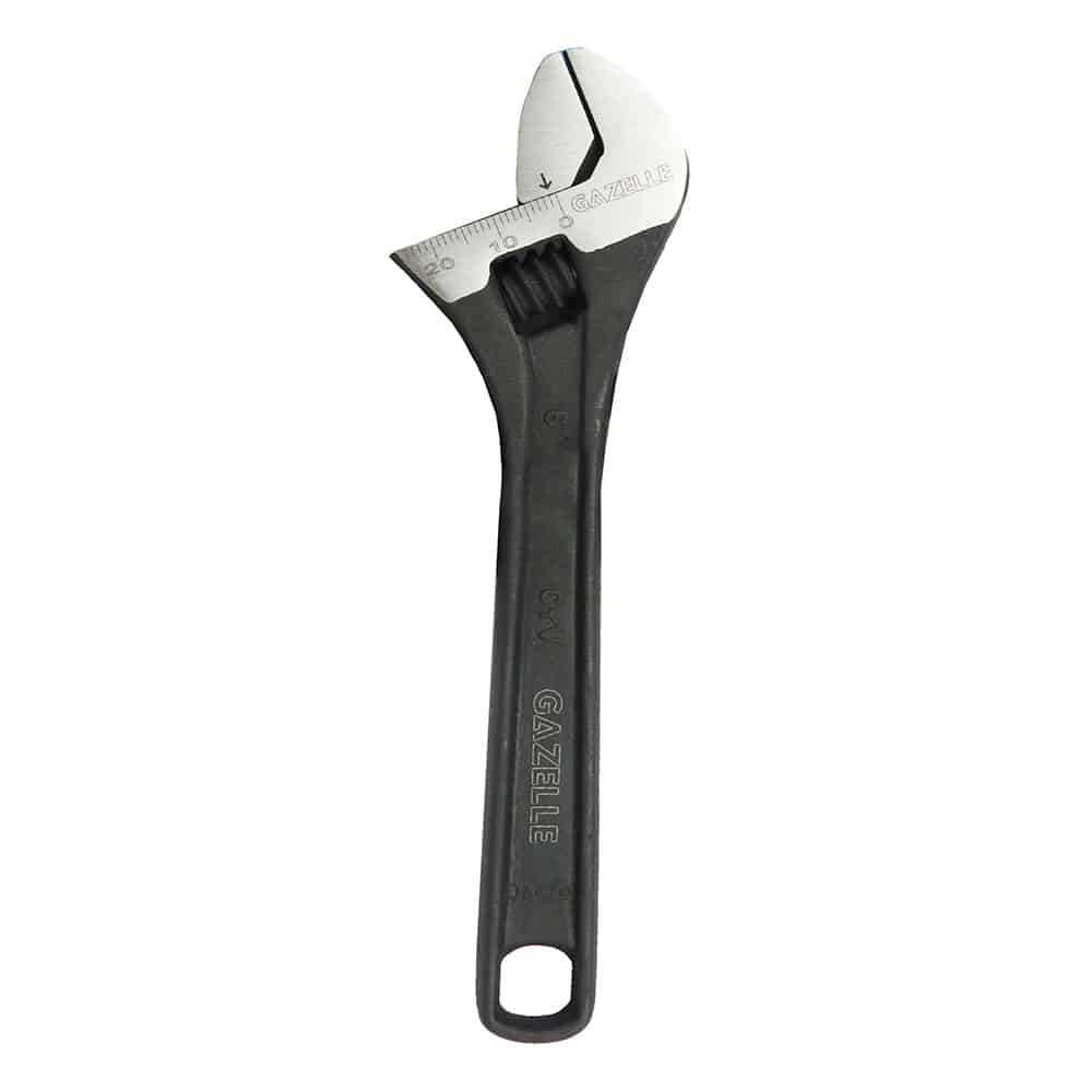 6 In. Adjustable Wrench, Black (150mm)
