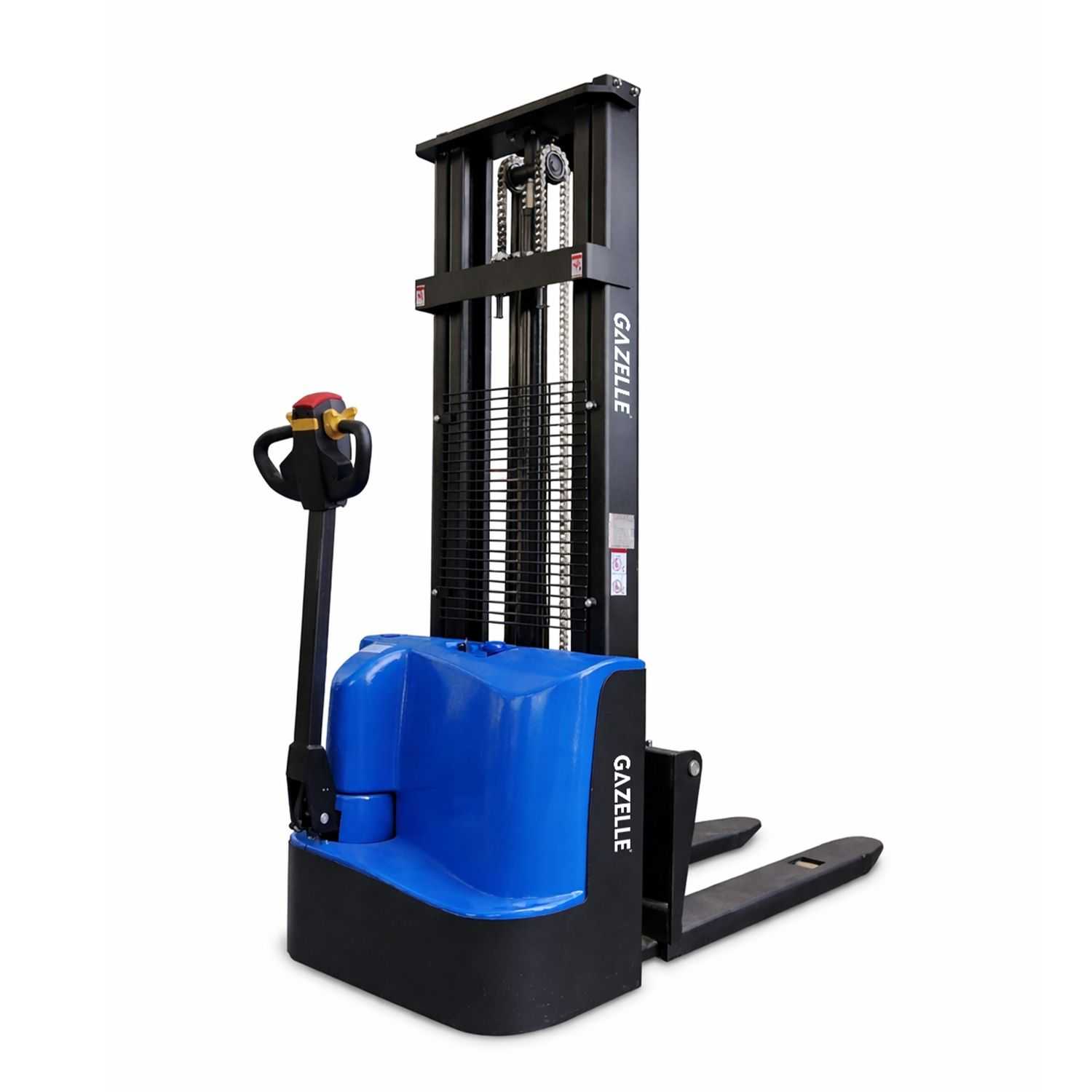 Semi Electric Stacker with 3 Meters Fork Height