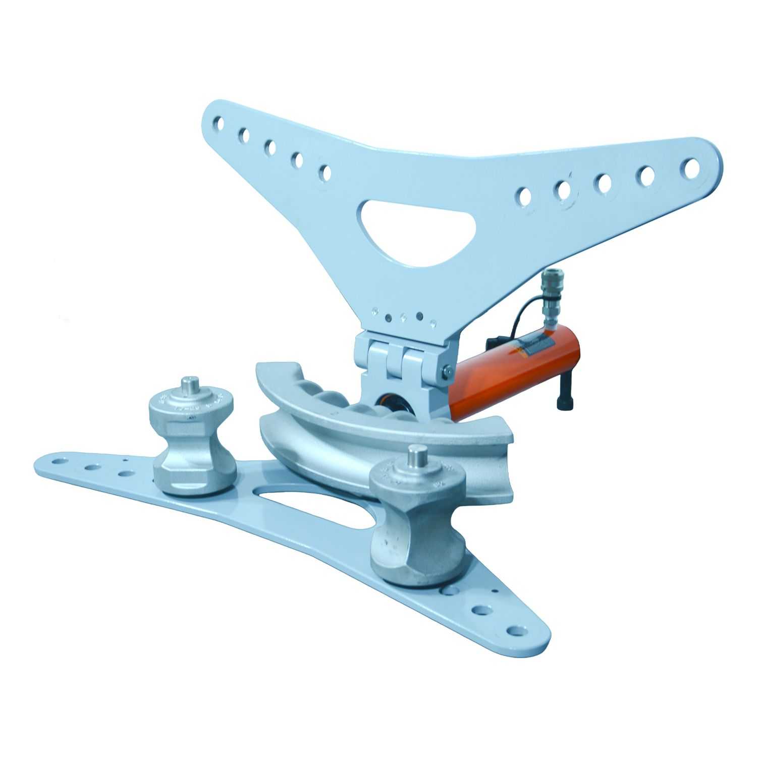 15-Ton Hydraulic Pipe Bender, 3 Inch Capacity, 7 Dies