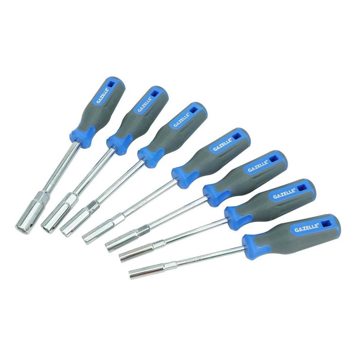 7 Pcs Metric Nut Driver Set, 5-12mm