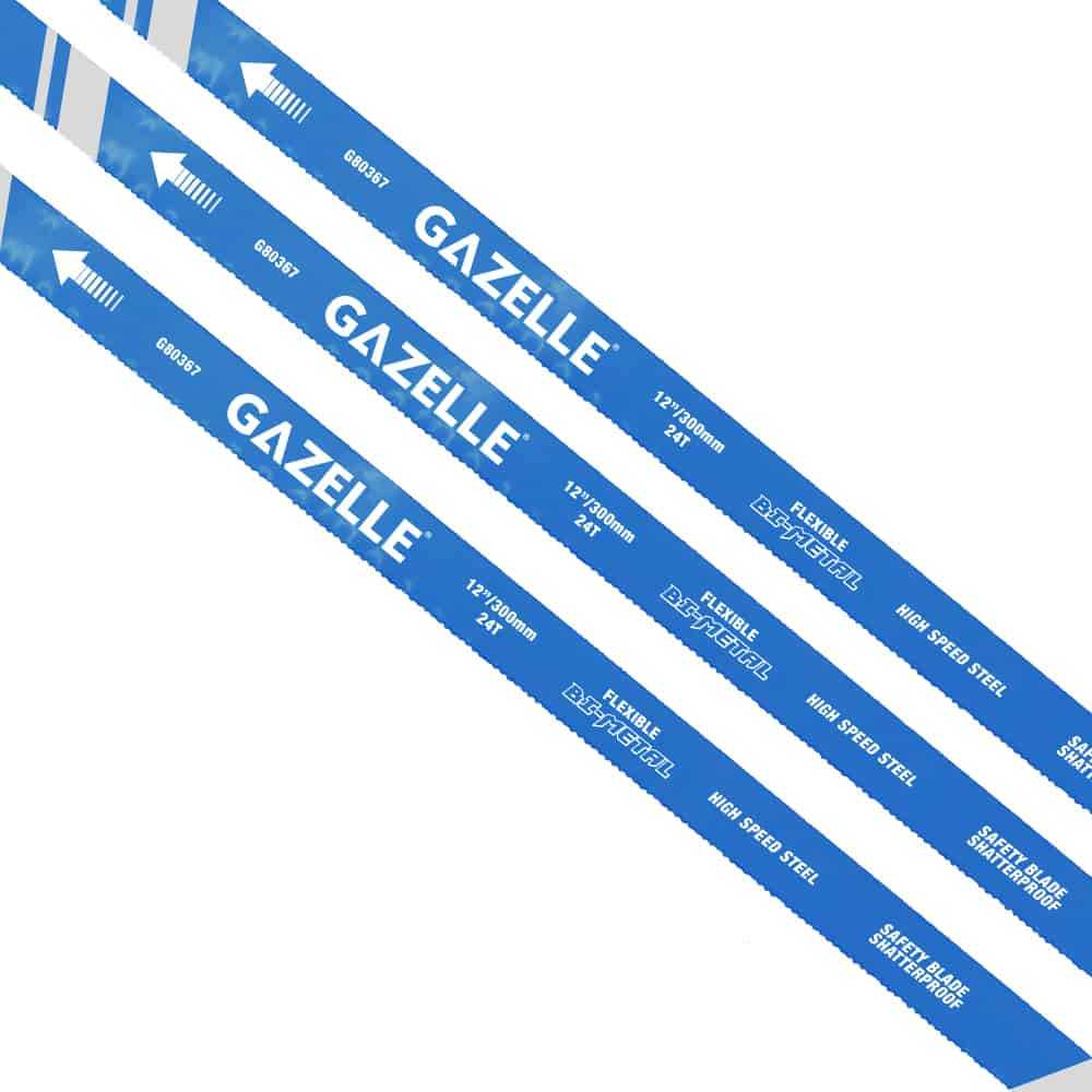 24T x 12 In. Bimetal HSS Hacksaw Blades, 100-Pieces