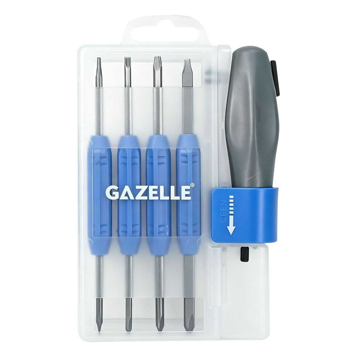 8-in-1 Interchangeable Screwdriver Set, Phillips/Slotted/Star