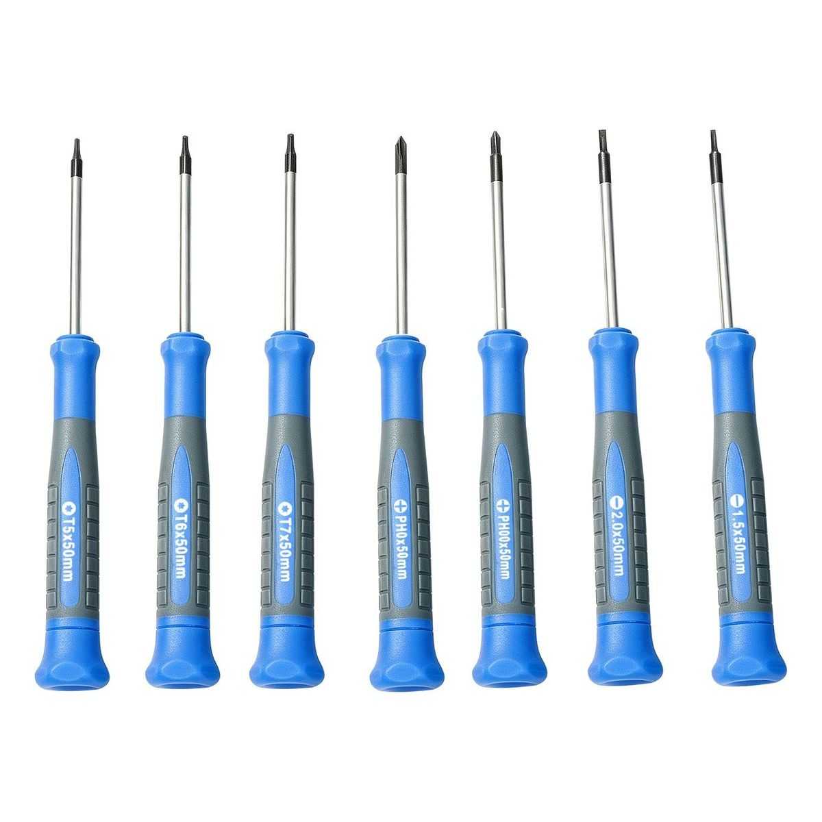 7 Pcs Precision Screwdriver Set, Phillips/Slotted/Torx