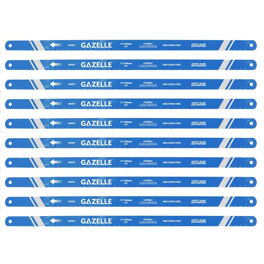 24T x 12 In. Bimetal HSS Hacksaw Blades, 100-Pieces