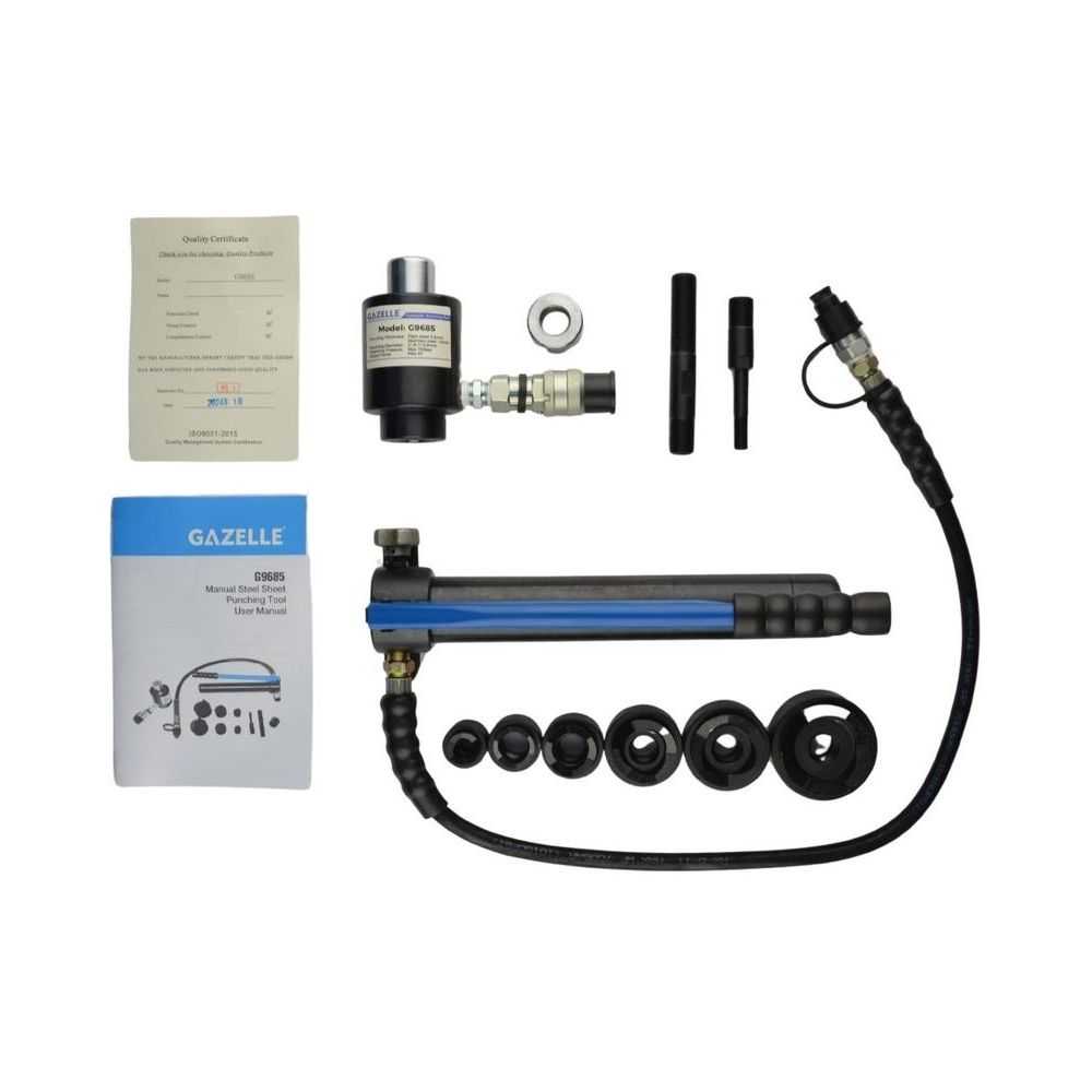 Manual Hydraulic Punching Tool Set, 7-Pieces