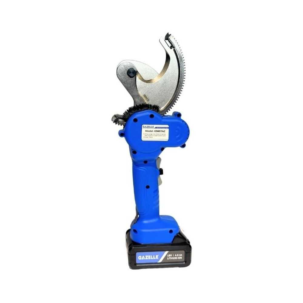 18V Ratcheting Cable Cutter, 240mm(sq) Acsr Cable & 100mm(sq) Cu Wire by Mechanical Extrusion Force
