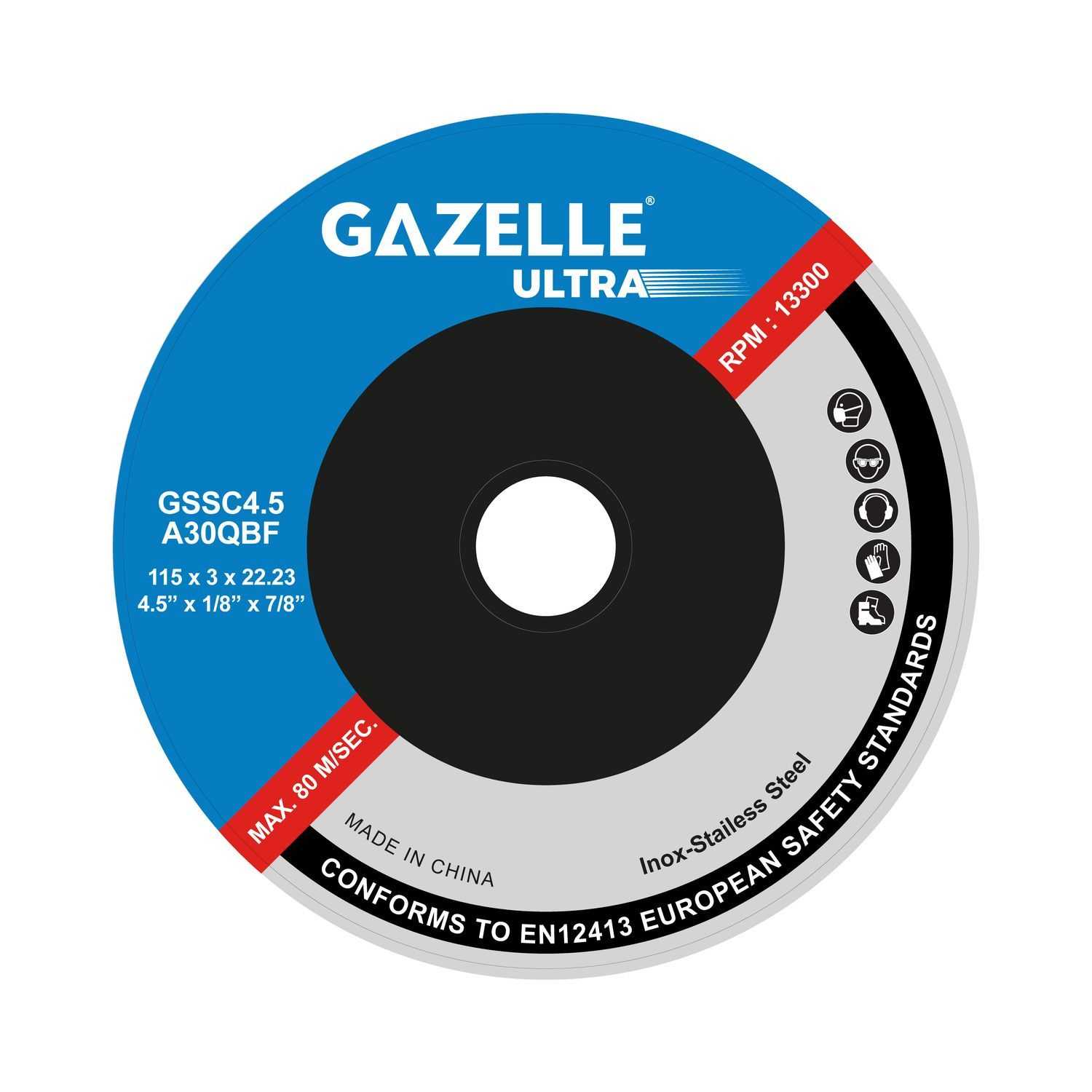 4.5 In. Stainless Steel Cutting Disc (115mm)