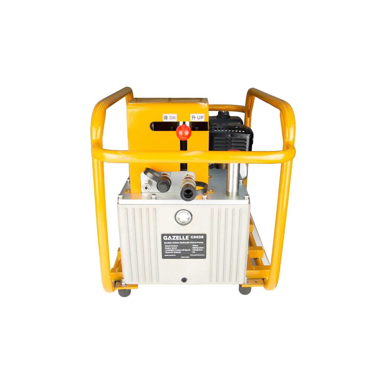 200 Ton Double Action Hydraulic Pump, Petrol Powered 800mm² to 2500mm², 700Bar