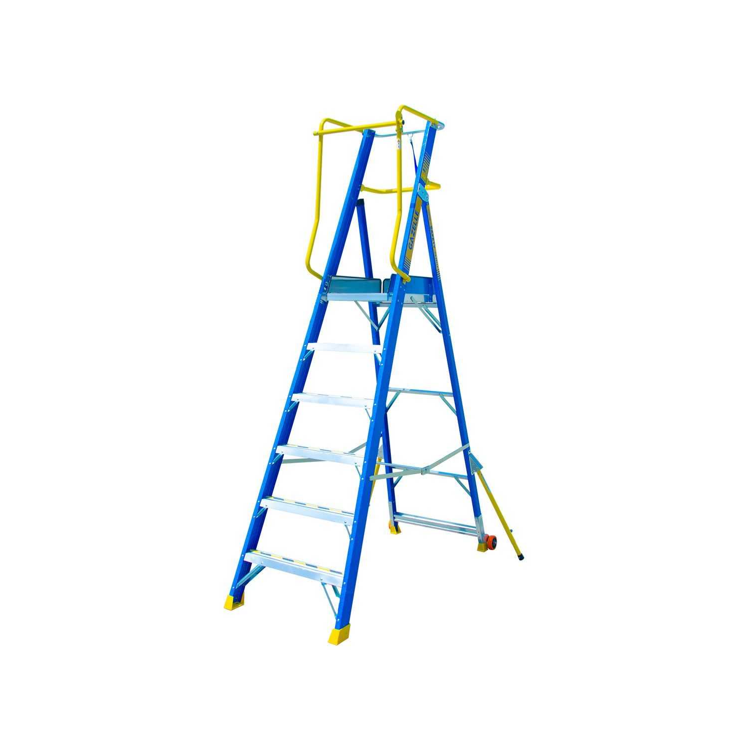 6ft Fiberglass Platform Ladder (1.7m)