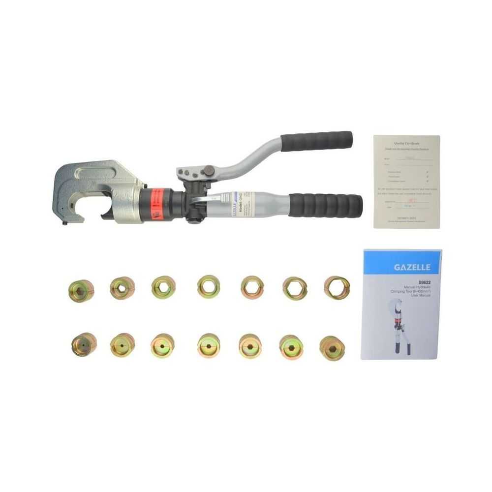 Hand Hydraulic Crimping Tool, 6-400mm² with Dies