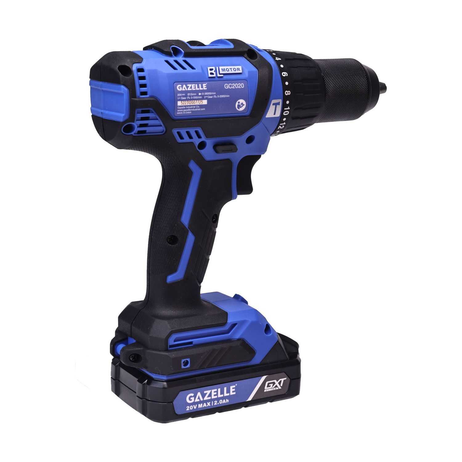 20V Brushless Hammer Drill 60Nm