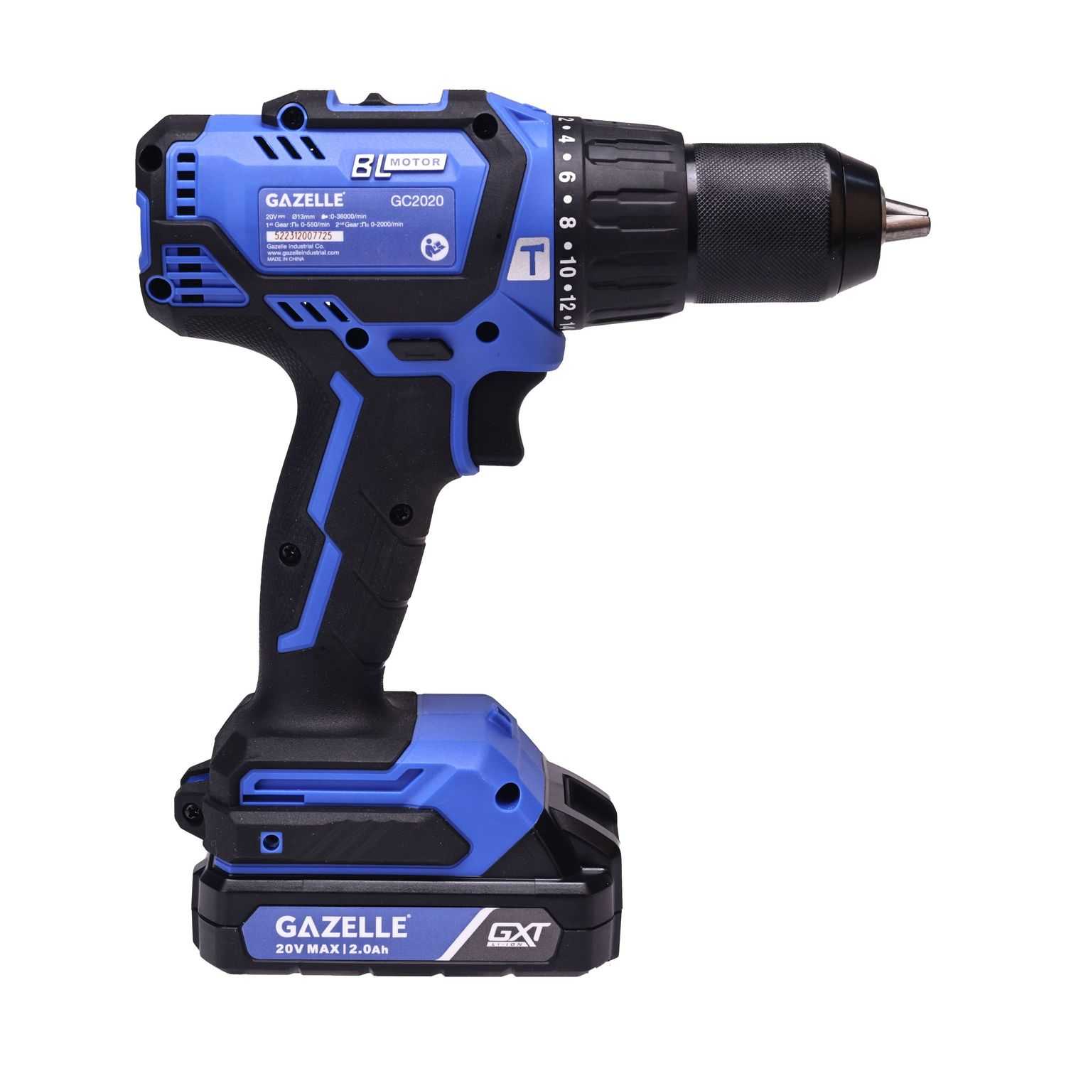20V Brushless Hammer Drill 60Nm