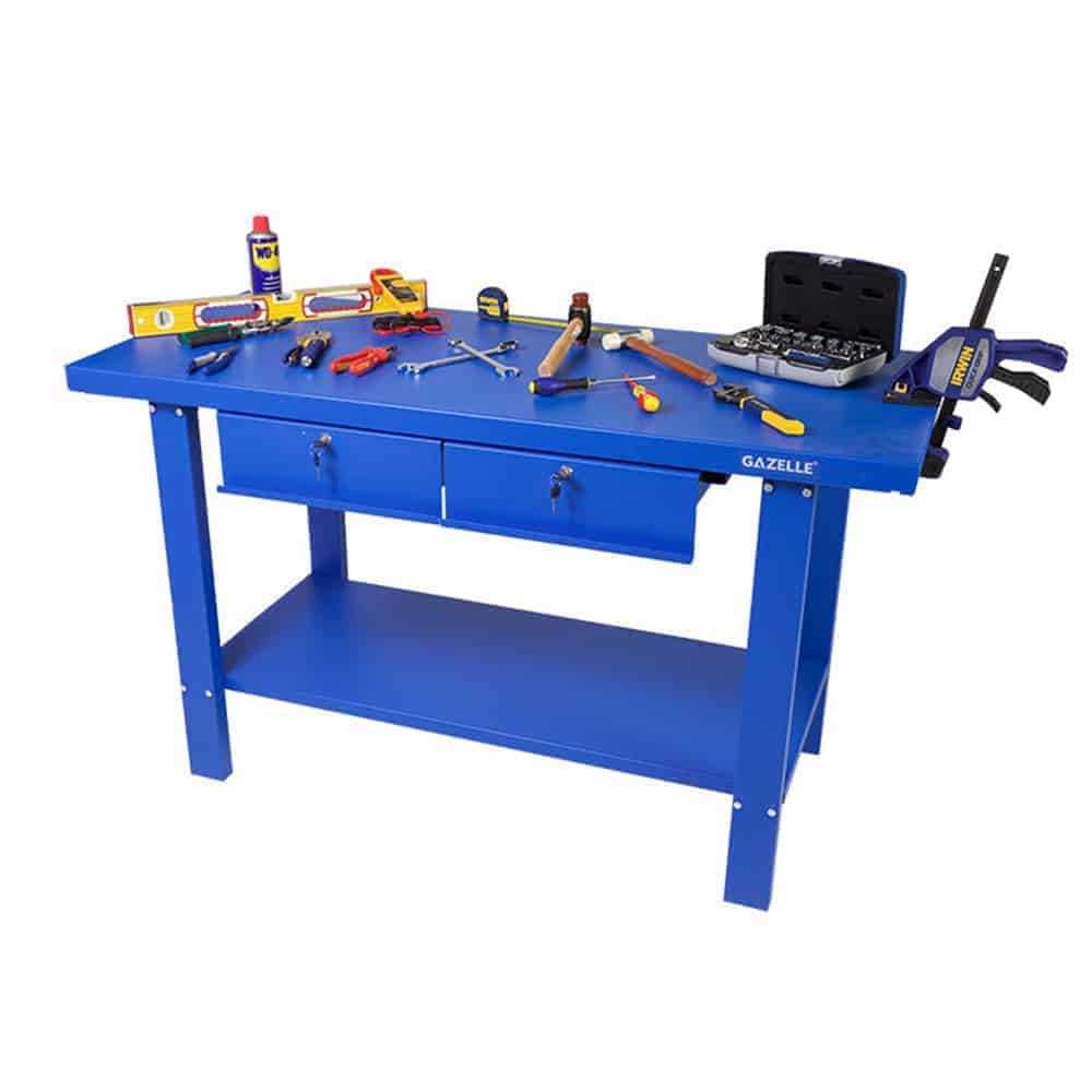 59 In. Steel Workbench with Drawers