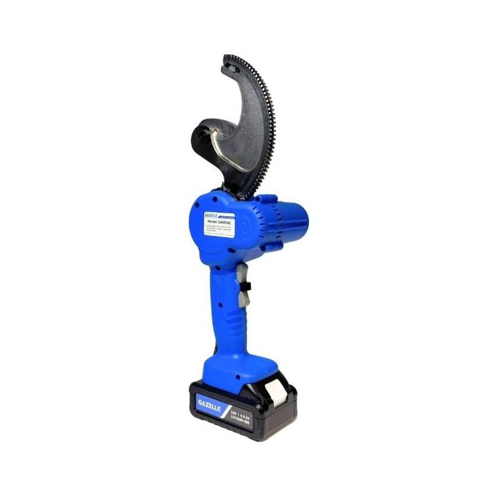 18V Ratcheting Cable Cutter, 240mm(sq) Acsr Cable & 100mm(sq) Cu Wire by Mechanical Extrusion Force