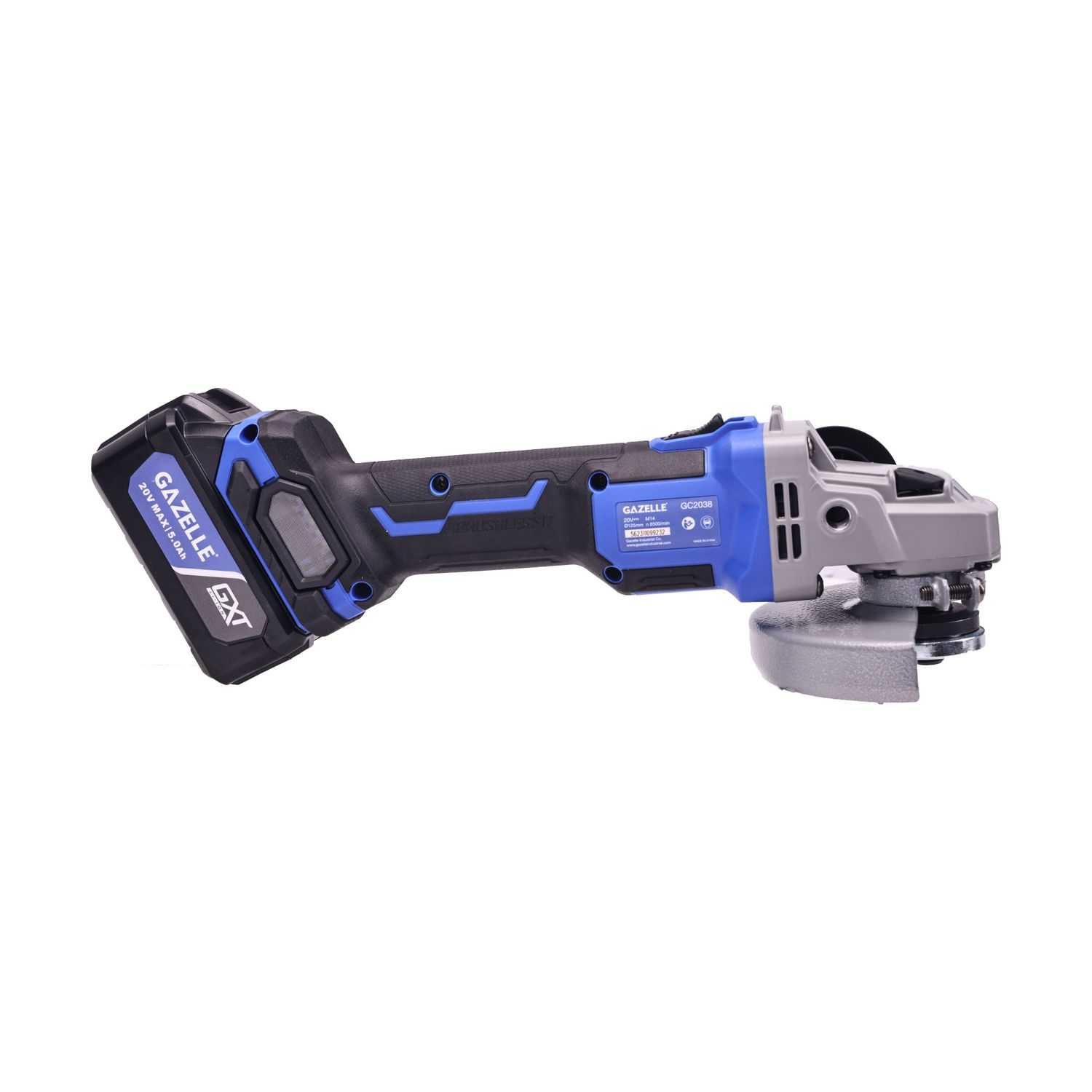 20V 5" Brushless Angle Grinder Slide Switch
