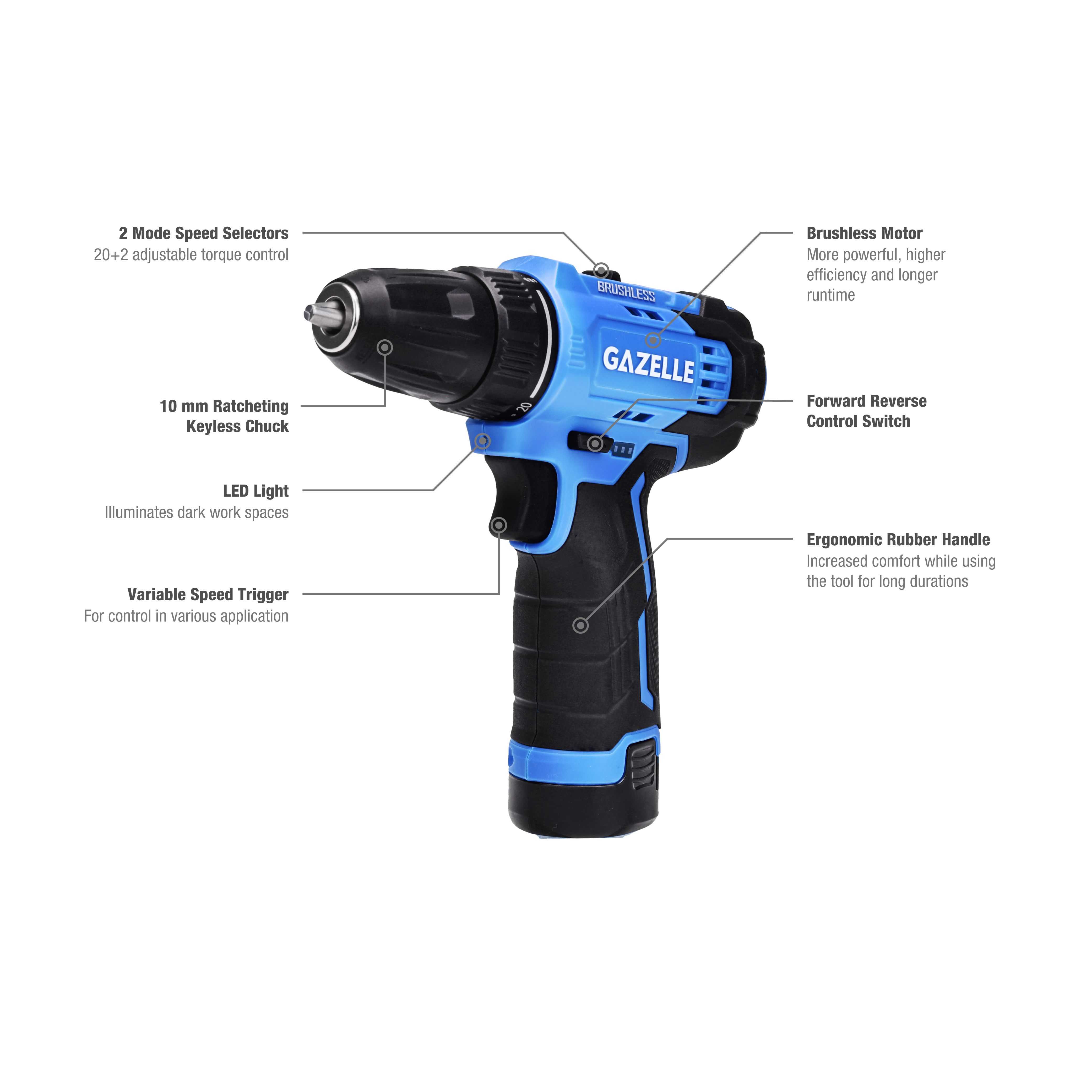 12V Max Brushless Drill Driver 10mm