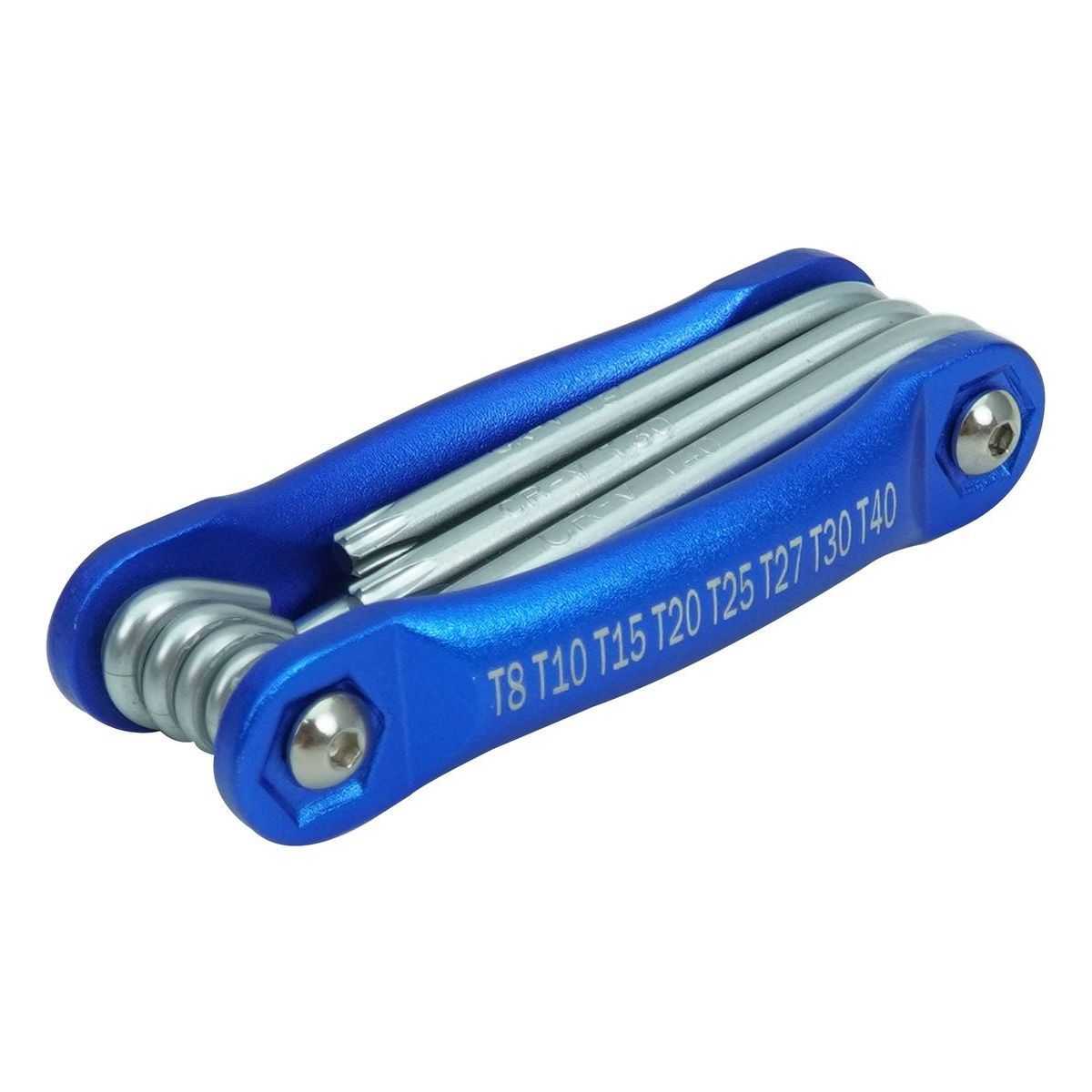 Folding Torx Key Set, 8 Pcs