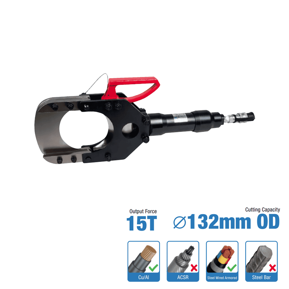 Hydraulic Cable Cutting Head, 15T 132mm Cutting Capacity