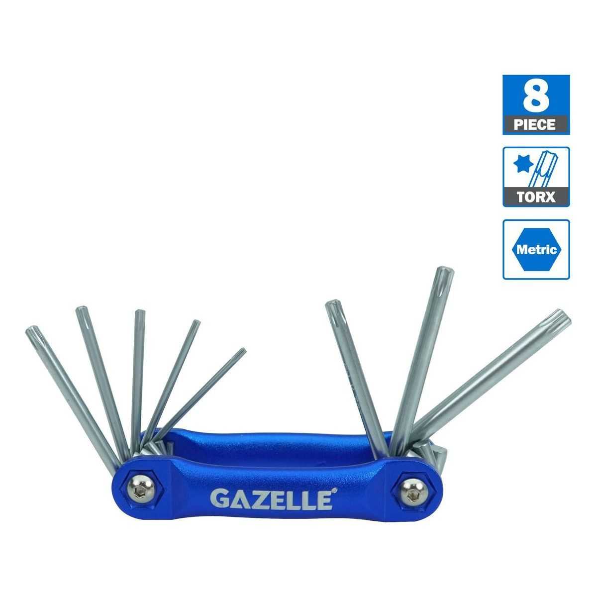 Folding Torx Key Set, 8 Pcs