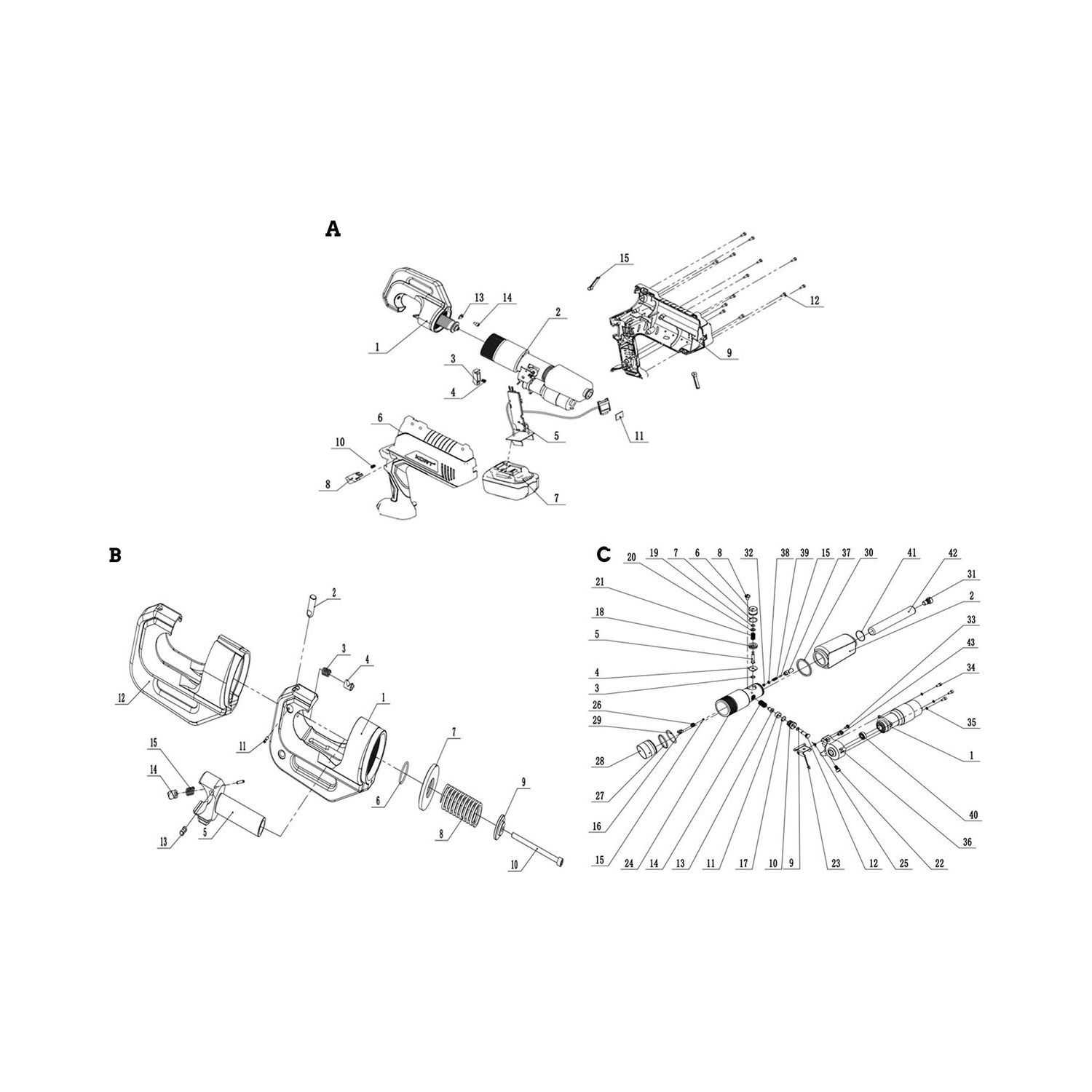 18V Cordless Hydraulic Crimping Tool, 6-400mm² with Dies