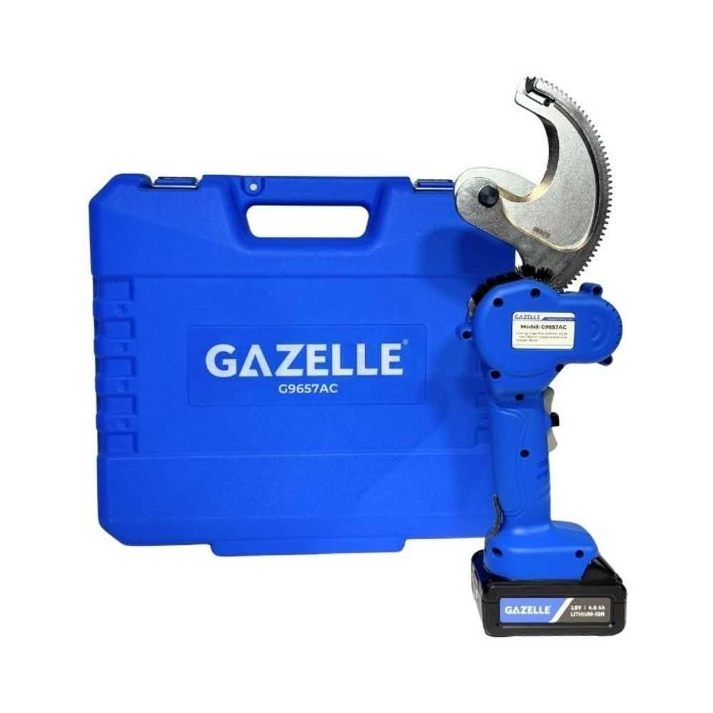 18V Ratcheting Cable Cutter, 240mm(sq) Acsr Cable & 100mm(sq) Cu Wire by Mechanical Extrusion Force