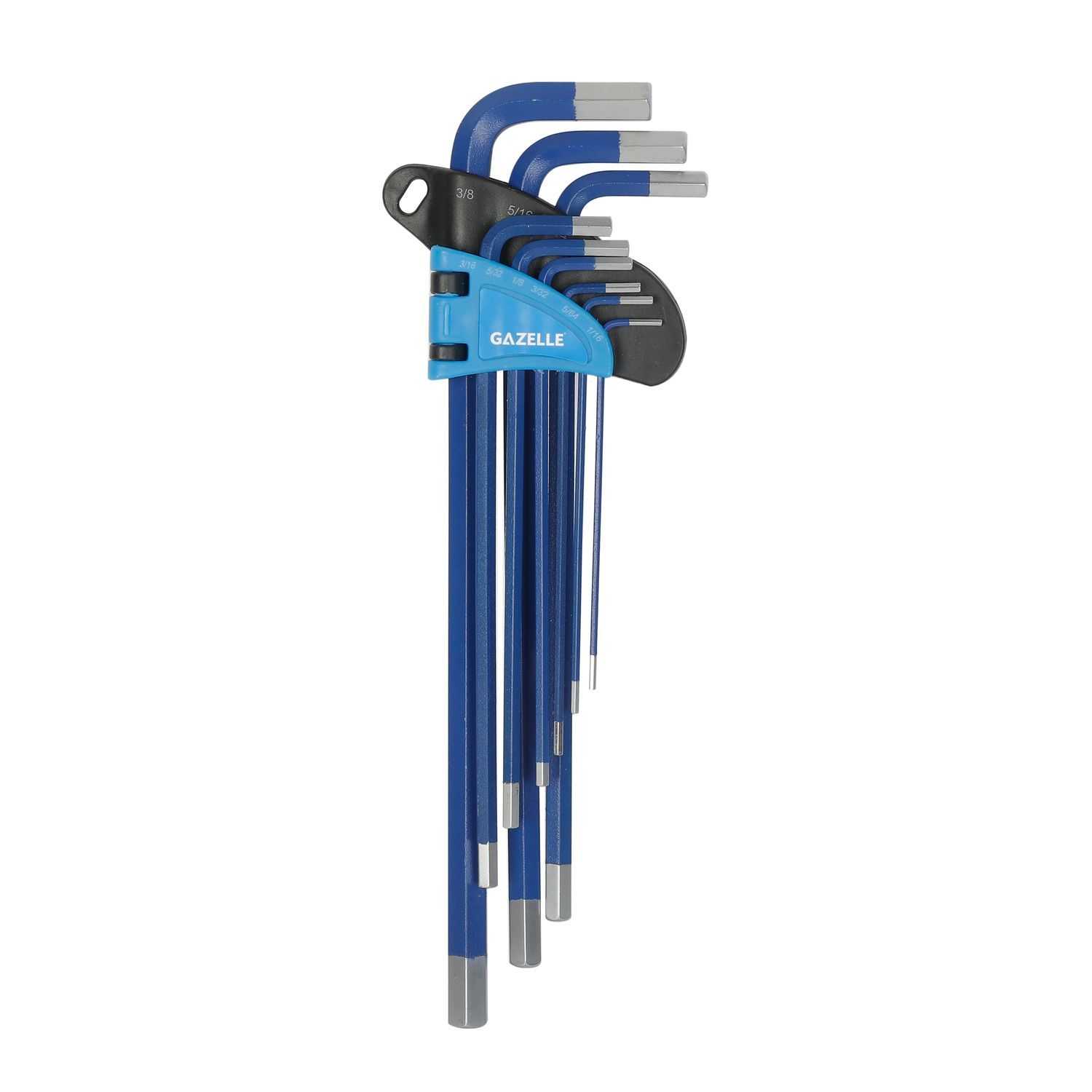 9-Piece Imperial Hex Key Set, 1/16-3/8 In.