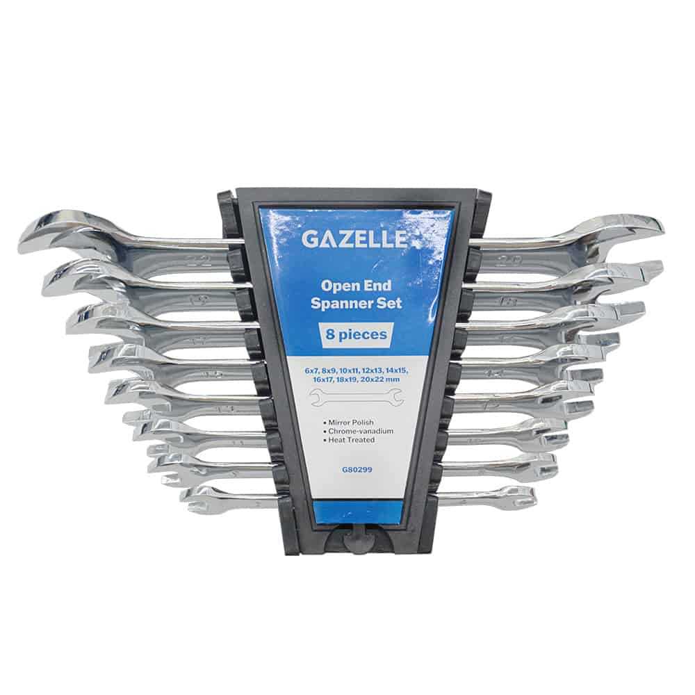 8-Piece Open-Ended Spanner Set