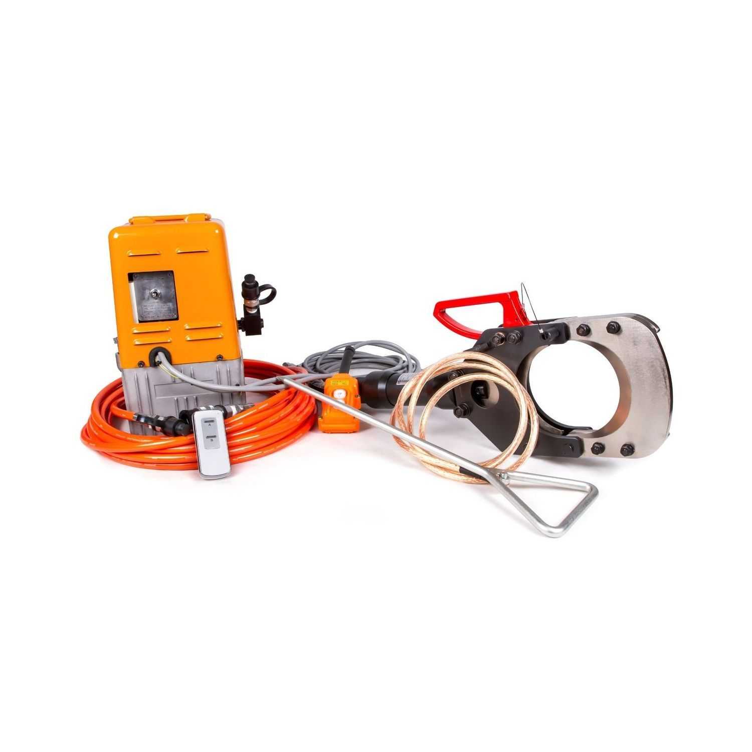 Insulated Hydraulic Cutting Tool with Electric Pump & Wireless Remote Control