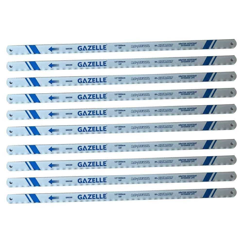 18T x 12 In. Bimetal Cobalt Hacksaw Blades, 100-Pieces