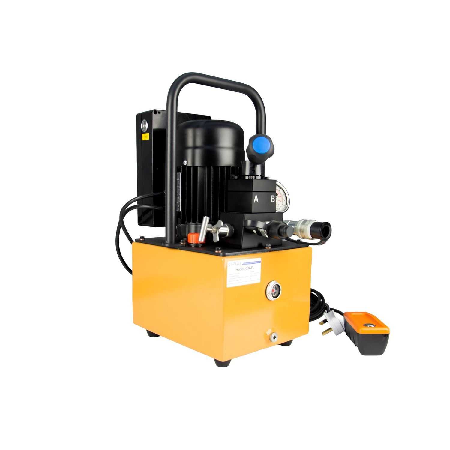 200 Ton Double Action Hydraulic Pump, Electric Powered 800mm² to 2500mm², 700Bar