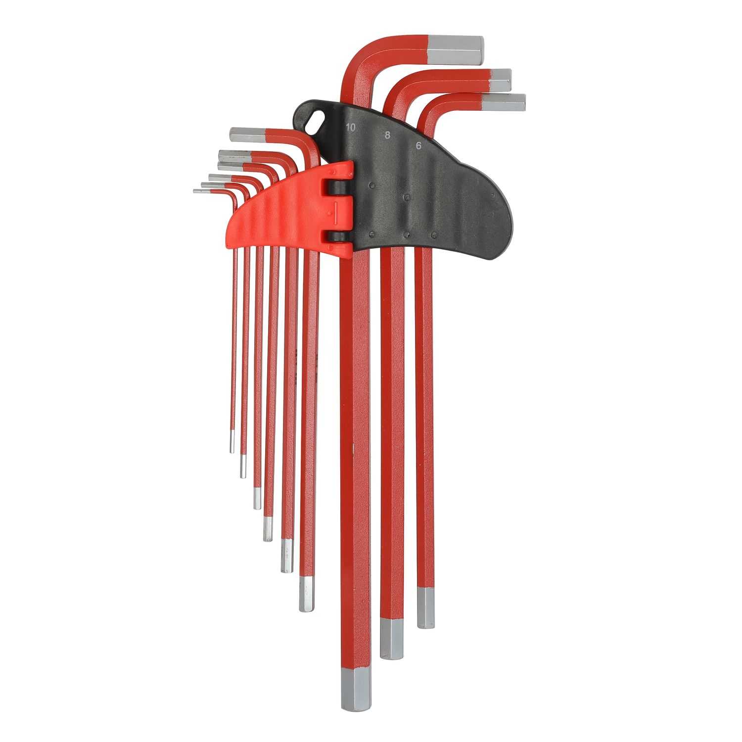 Long Arm Metric Hex Key Set, 9-Pieces 