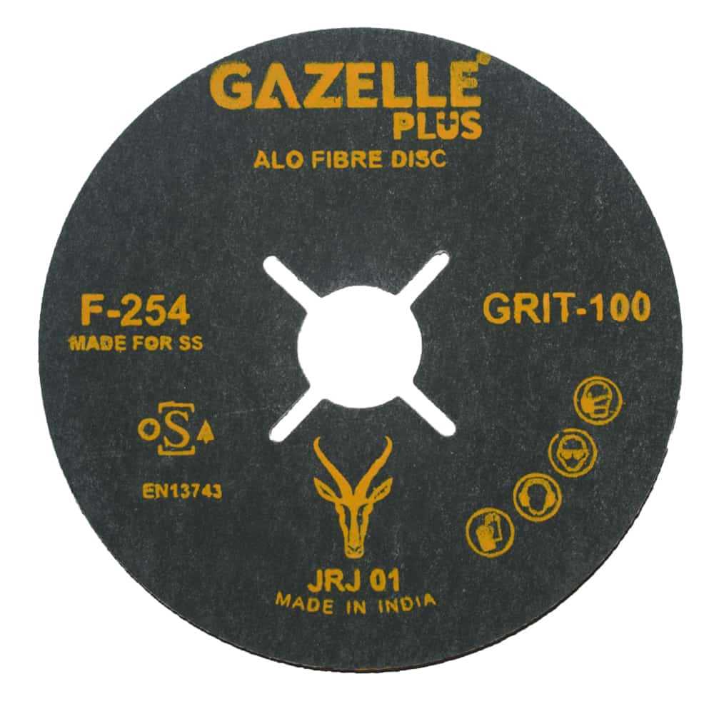 4.5 In. Coated Fibre Sanding Discs (115mm) 80 Grits - SS