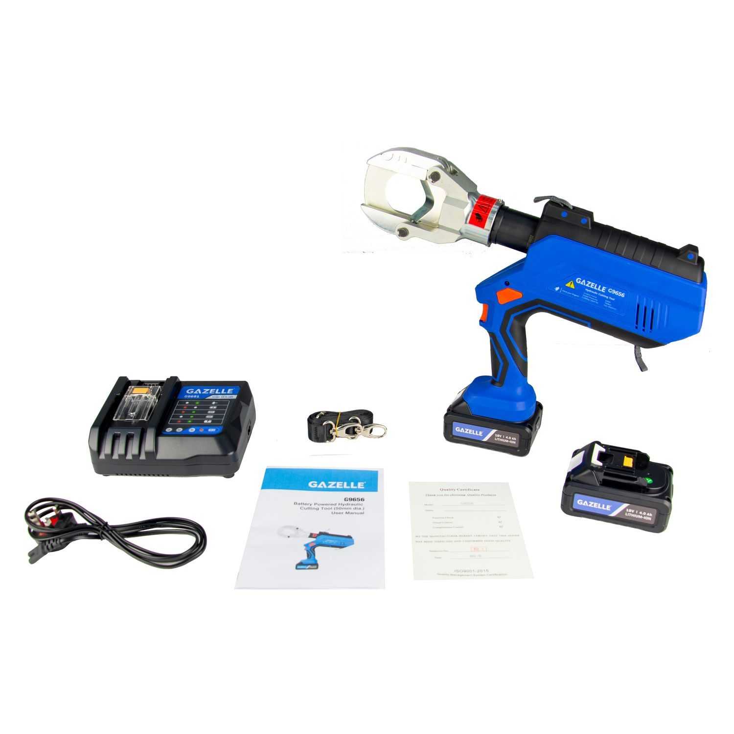 18V Cordless Hydraulic Cutting Tool, Cu/Al 50mm, Single Core Cable 400mm²
