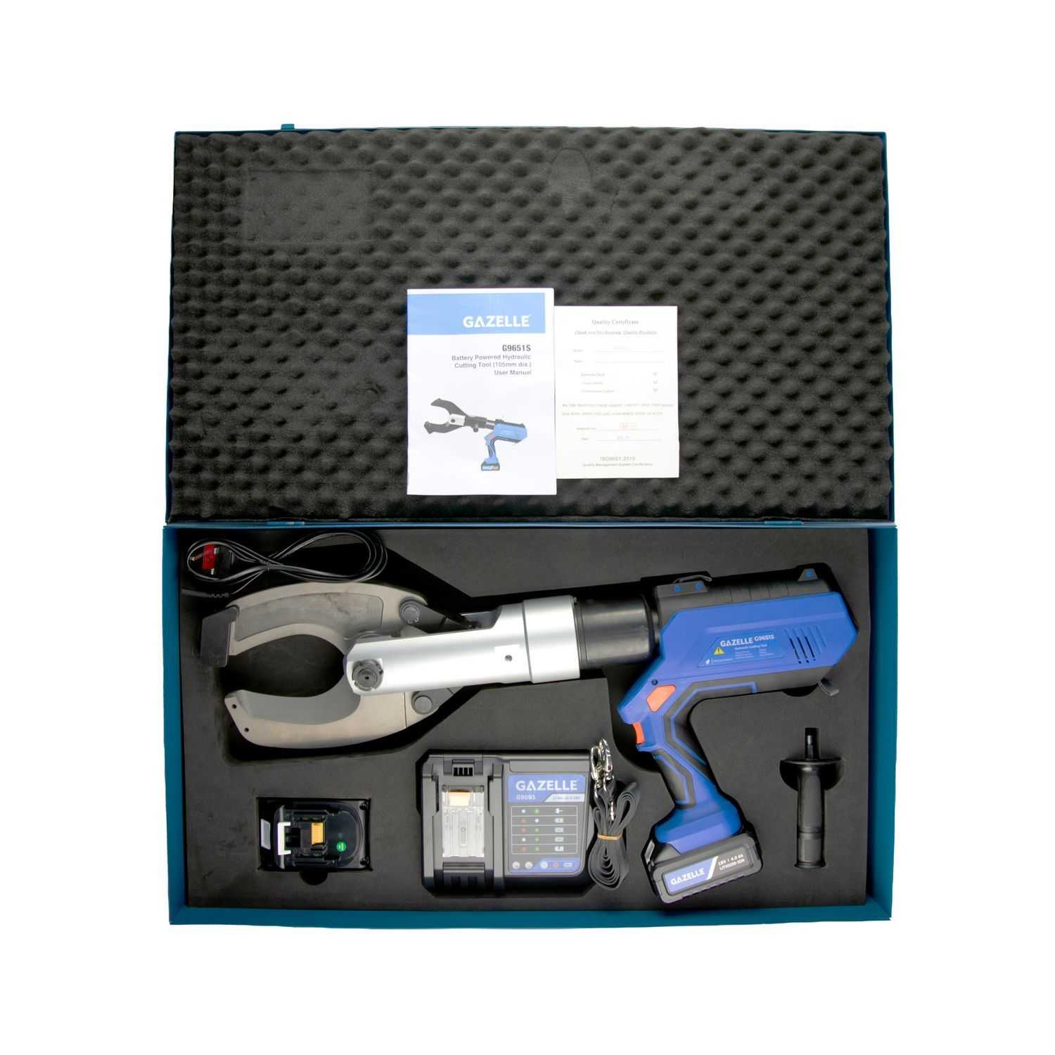 18V Cordless Hydraulic Cutting Tool, 105mm Light Armored Cable