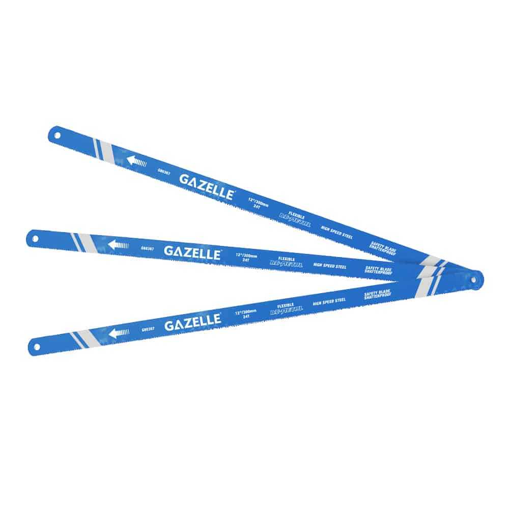 24T x 12 In. Bimetal HSS Hacksaw Blades, 100-Pieces