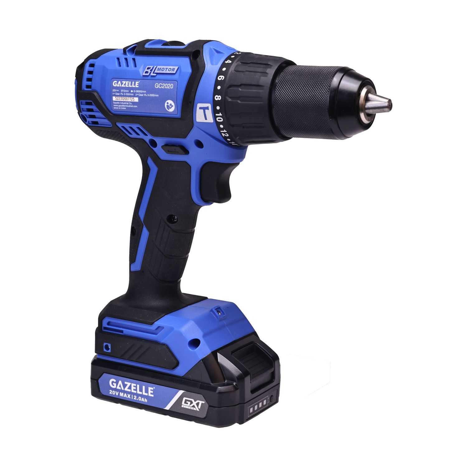 20V Brushless Hammer Drill 60Nm