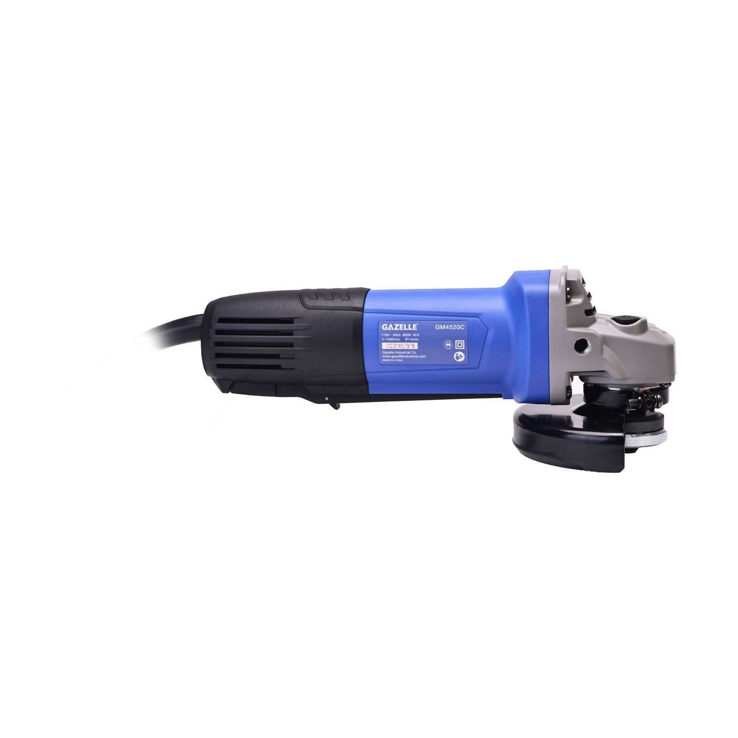 4 1/2" Angle Grinder 800W (110V) Paddle Switch
