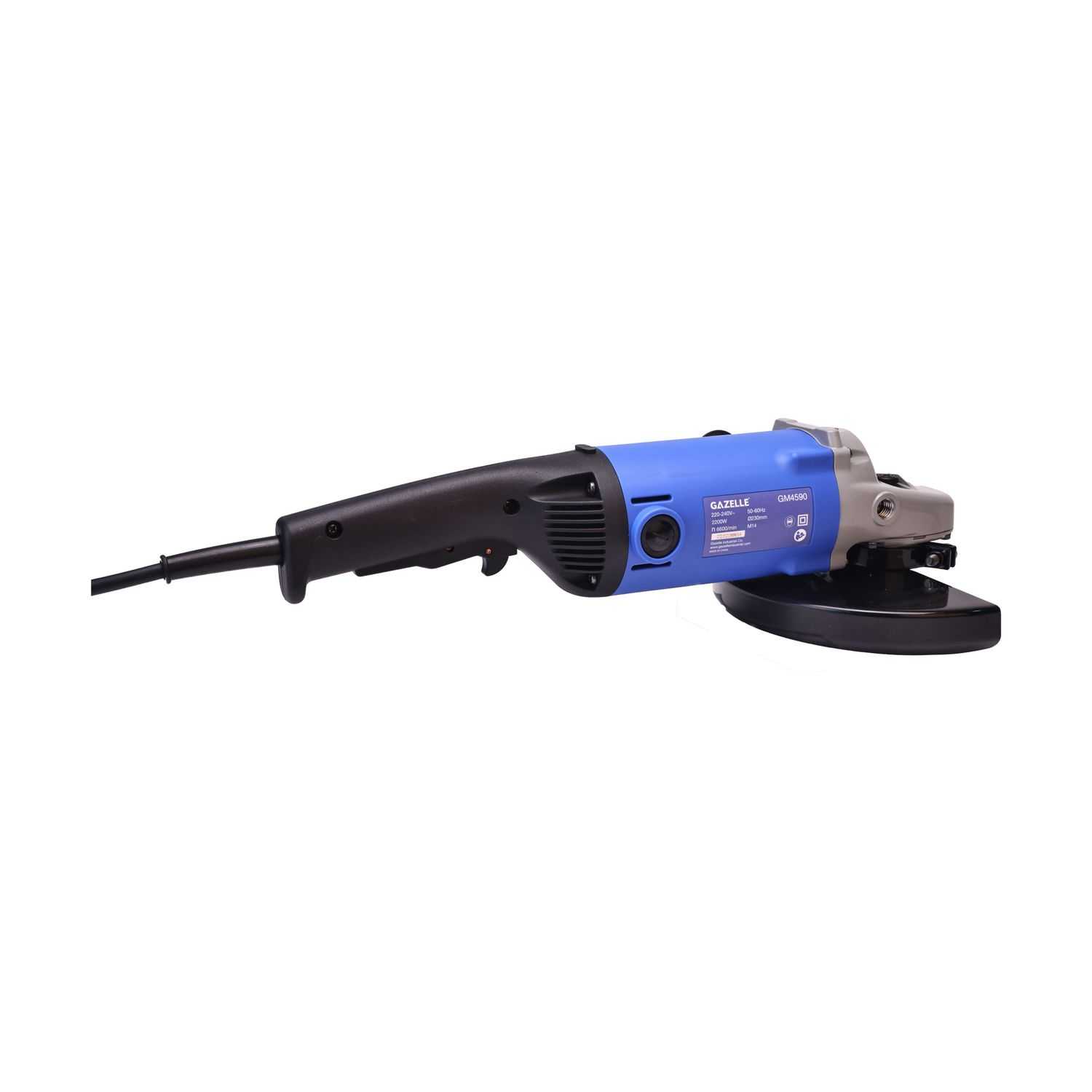 220V 9" Angle Grinder with Paddle Switch, 2200W