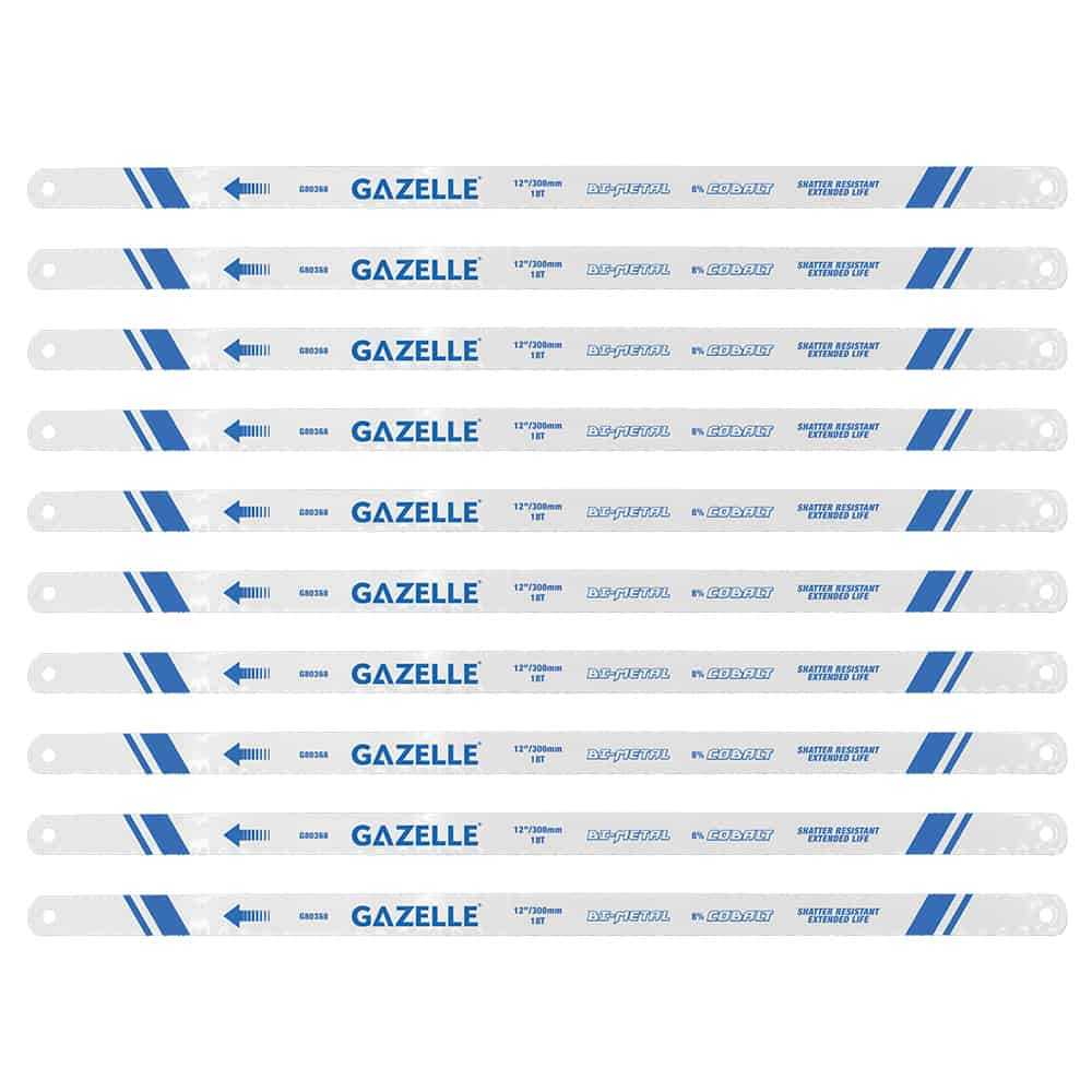 18T x 12 In. Bimetal Cobalt Hacksaw Blades, 100-Pieces