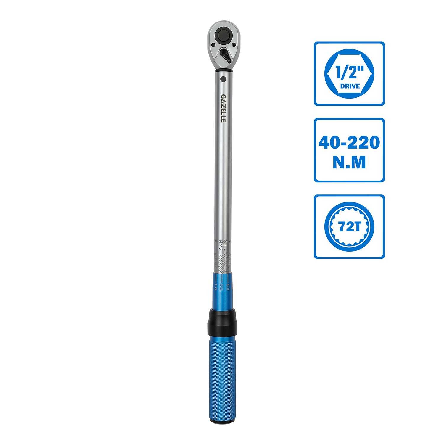 1/2 IN. Torque Wrench 40-220NM