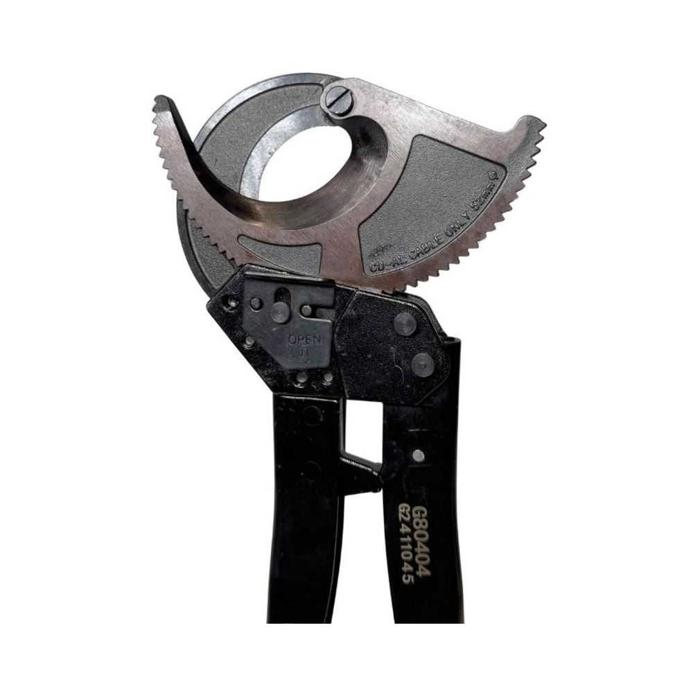 Ratcheting Cable Cutter, 52mm Cu/Al Cable